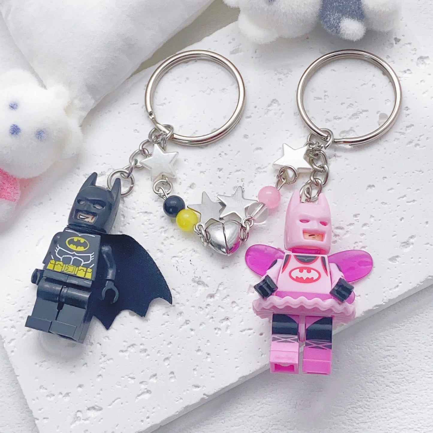Hero Hearts Keychains